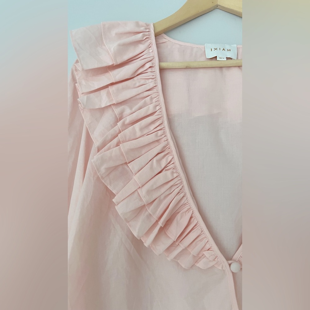 Ixiah Pink Ruffled Blouse - Picture 4 of 5